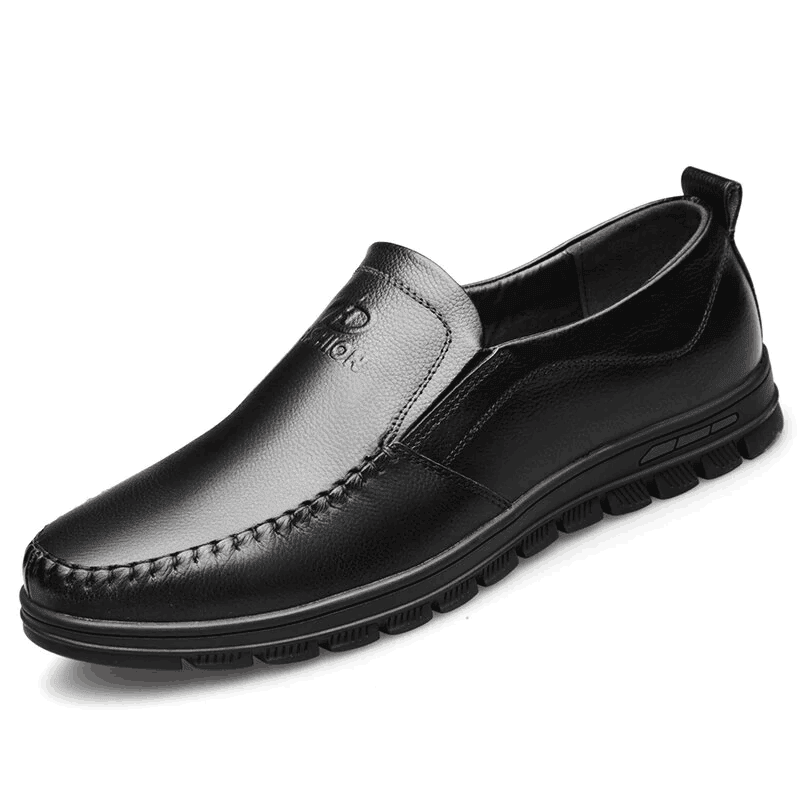 🔥Hot Sale🎁 - 40% OFF 🎉Mens Genuine Leather Soft Inslole Non Slip Casual Business Shoes - oscloudgo