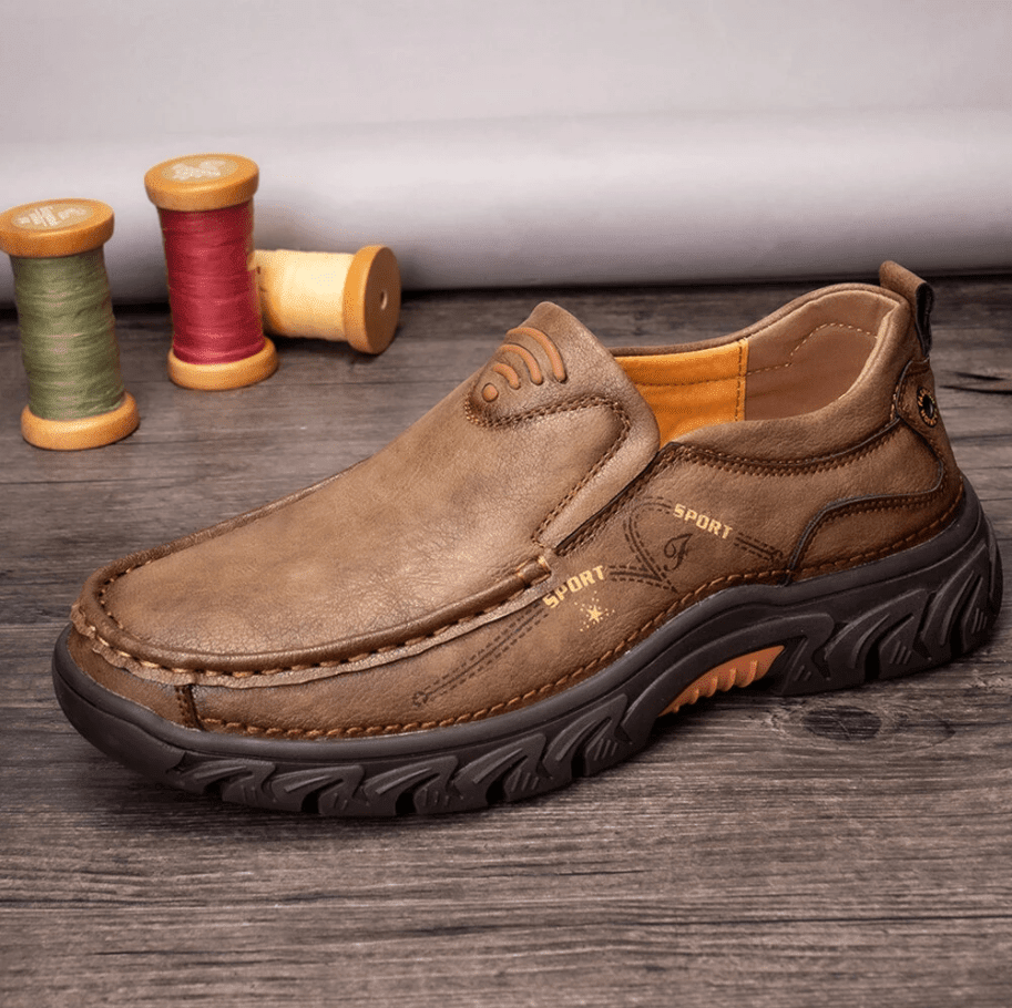 🔥Hot Sale🎁 - 40% OFF 🎉 Mens Waterproof Non Slip Casual Genuine Leather Loafers - oscloudgo