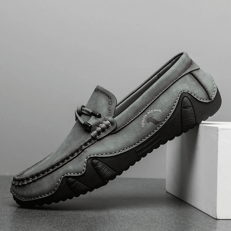 🔥Hot Sale🎁 - 50% OFF 🎉 Mens Genuine Leather Breathable Soft Sole Casual Slip On Loafers - oscloudgo