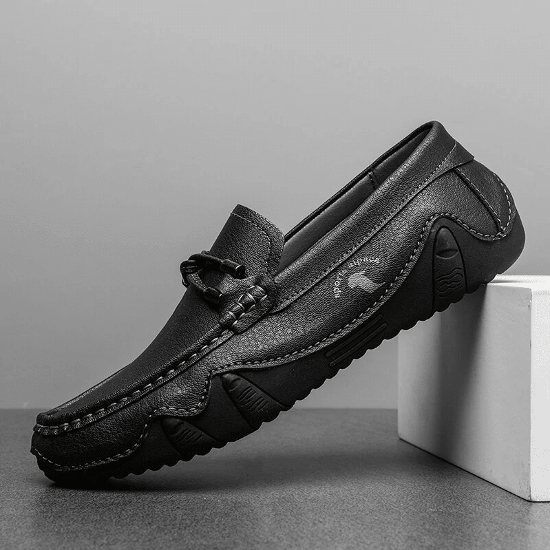 🔥Hot Sale🎁 - 50% OFF 🎉 Mens Genuine Leather Breathable Soft Sole Casual Slip On Loafers - oscloudgo
