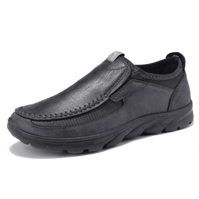 🔥Hot Sale🎁 - 50% OFF🎉Mens Waterproof Soft Sole Sneakers Slip On Leather Loafers - oscloudgo