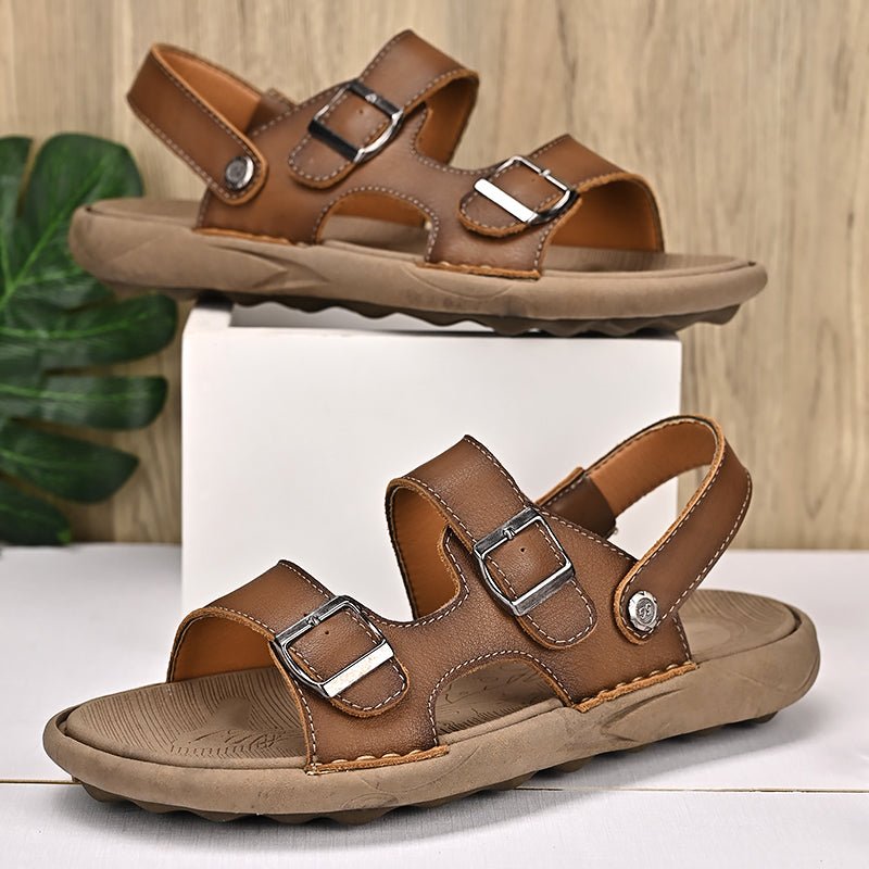 Jack Washington Genuine Leather Sandals - oscloudgo