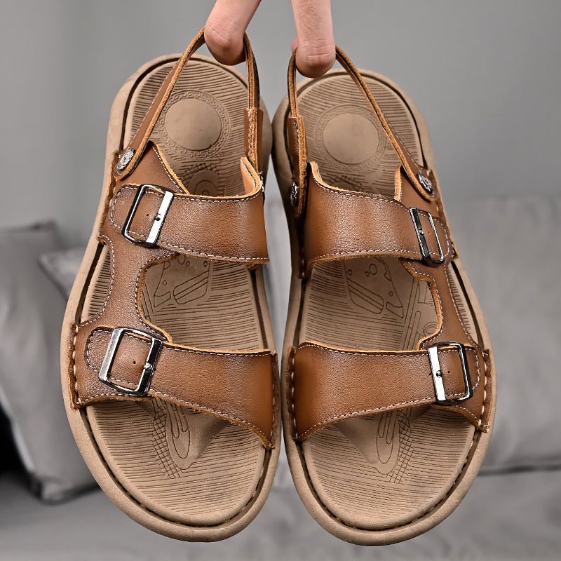 Jack Washington Genuine Leather Sandals - oscloudgo