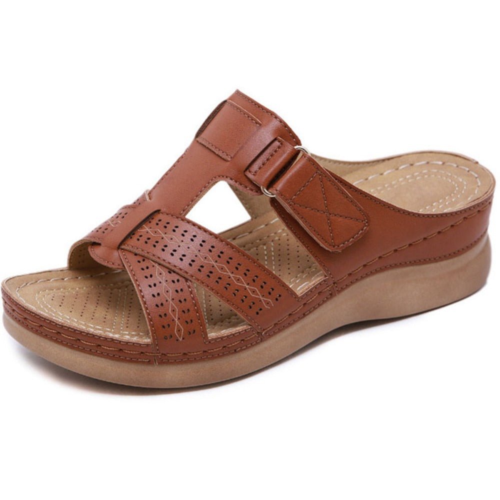 LAST DAY 49% OFF WOMEN PREMIUM LEATHER ORTHOPEDIC SANDALS - oscloudgo