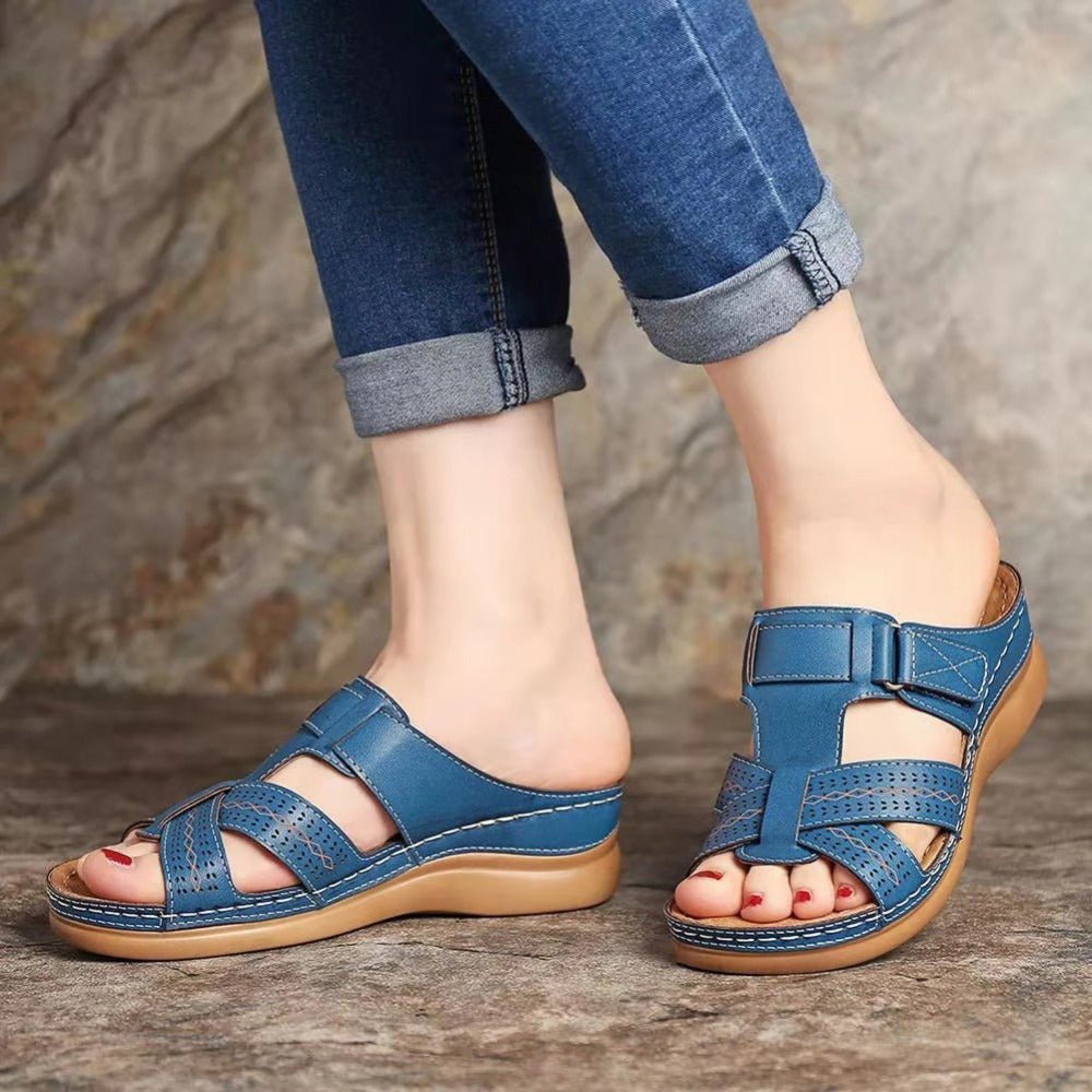 LAST DAY 49% OFF WOMEN PREMIUM LEATHER ORTHOPEDIC SANDALS - oscloudgo