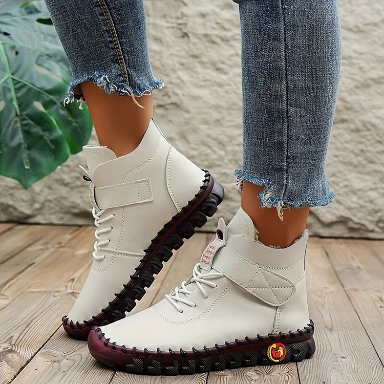 🔥Last Day 49% OFF -Women's Handmade Comfortable Orthopedic Soft Sole Leather Shoes Boots