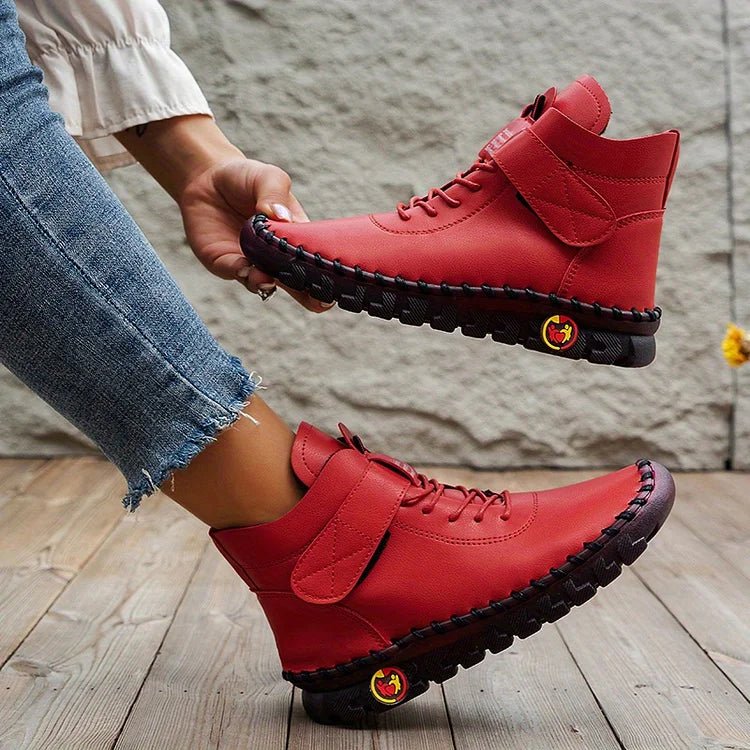 🔥Last Day 49% OFF -Women's Handmade Comfortable Orthopedic Soft Sole Leather Shoes Boots