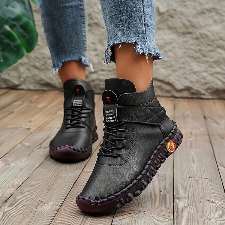 🔥Last Day 49% OFF -Women's Handmade Comfortable Orthopedic Soft Sole Leather Shoes Boots