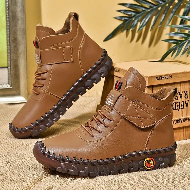 🔥Last Day 49% OFF -Women's Handmade Comfortable Orthopedic Soft Sole Leather Shoes Boots