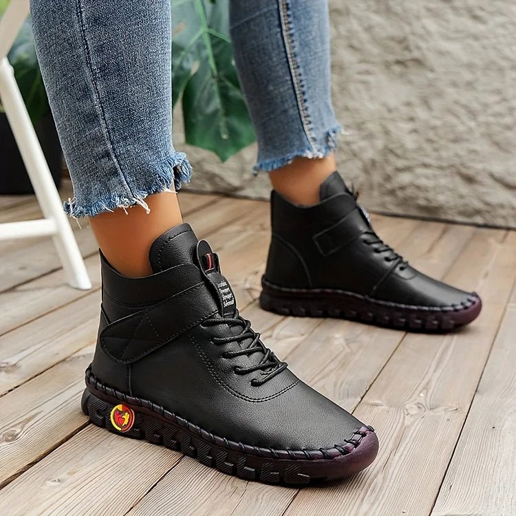🔥Last Day 49% OFF -Women's Handmade Comfortable Orthopedic Soft Sole Leather Shoes Boots