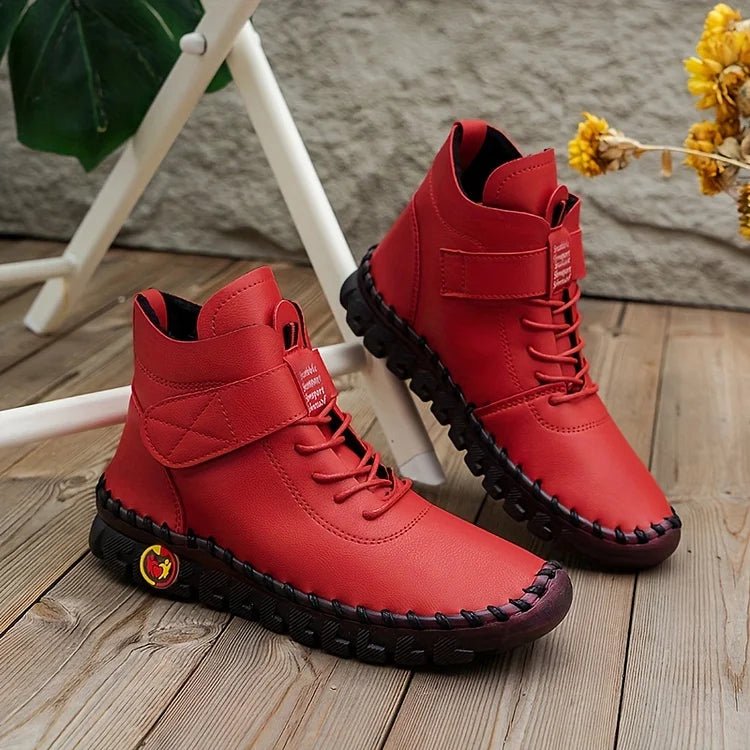 🔥Last Day 49% OFF -Women's Handmade Comfortable Orthopedic Soft Sole Leather Shoes Boots