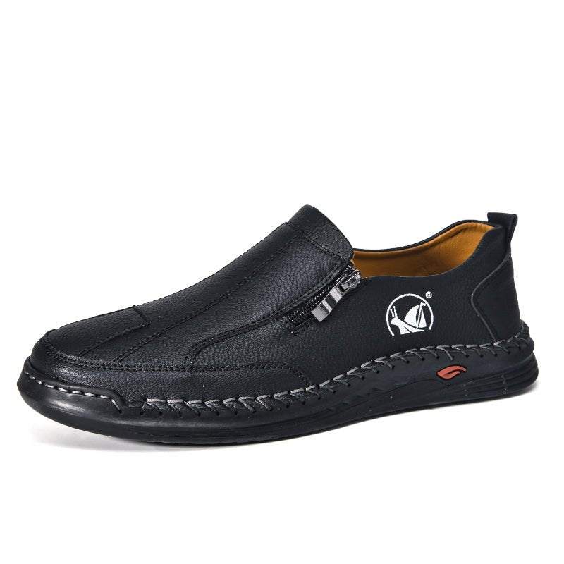 ⏰LAST DAY - 50% OFF🛒 - Men's Outdoor Breathable Driving Shoes – Soft Casual Walking Moccasins with Classic Hand Stitching, Wide Toe Box, Enhanced Arch Support, Soft Cushion Insole & Durable Non-Slip Rubber Outsole