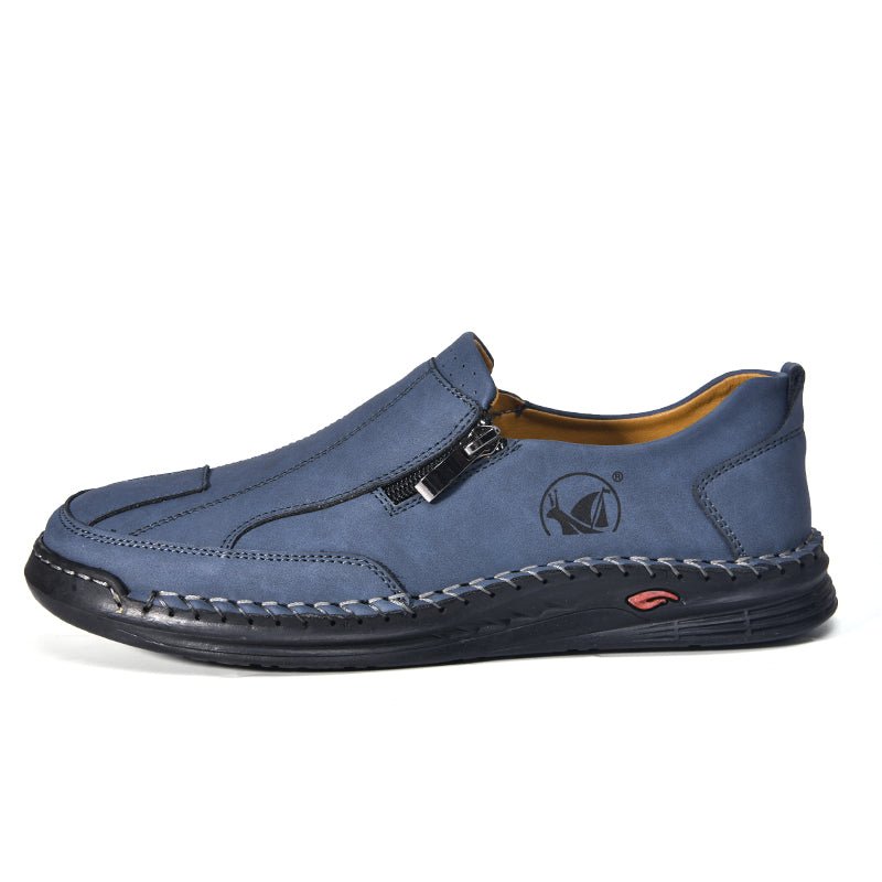 ⏰LAST DAY - 50% OFF🛒 - Men's Outdoor Breathable Driving Shoes – Soft Casual Walking Moccasins with Classic Hand Stitching, Wide Toe Box, Enhanced Arch Support, Soft Cushion Insole & Durable Non-Slip Rubber Outsole