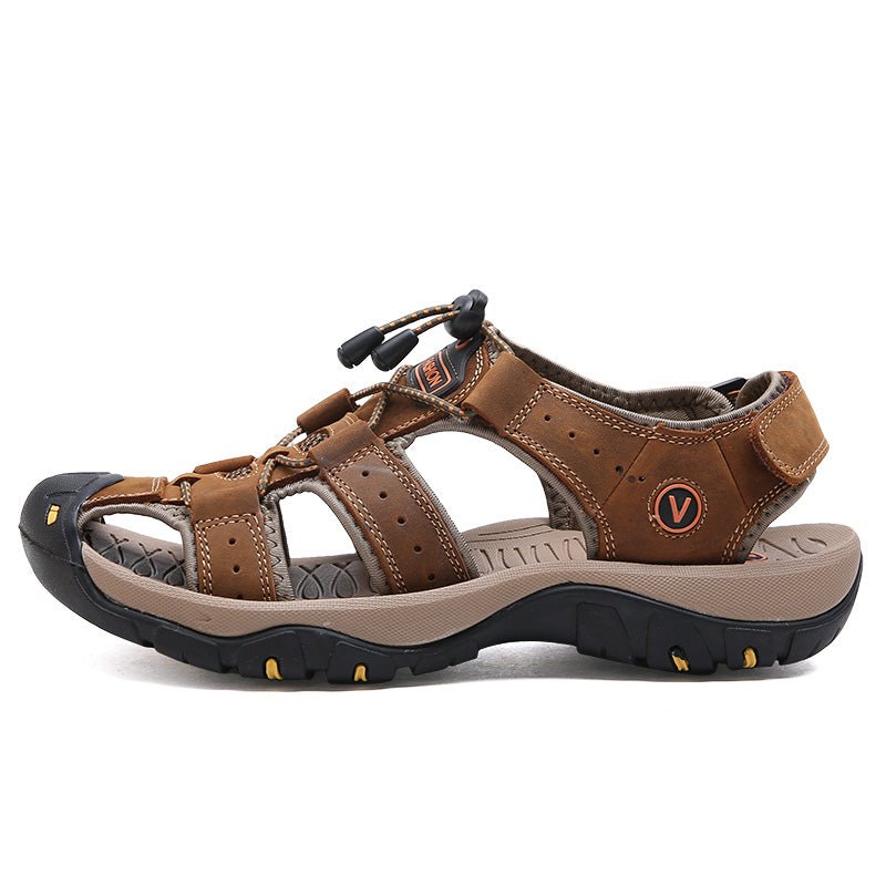 Fisherman Mens Sandals Outdoor Comfort Memory Foam Sandals for Men