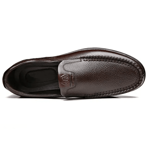 Comfymore™ Mens Genuine Leather Soft Insole Casual Business Slip On Loafers