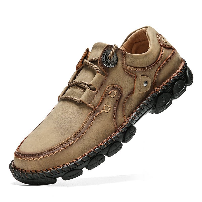 (⏰LAST DAY-50% OFF🛒)Men's Handmade Leather Orthopedic Shoes Durable Non-slip Anti-puncture Hiking Shoes - oscloudgo