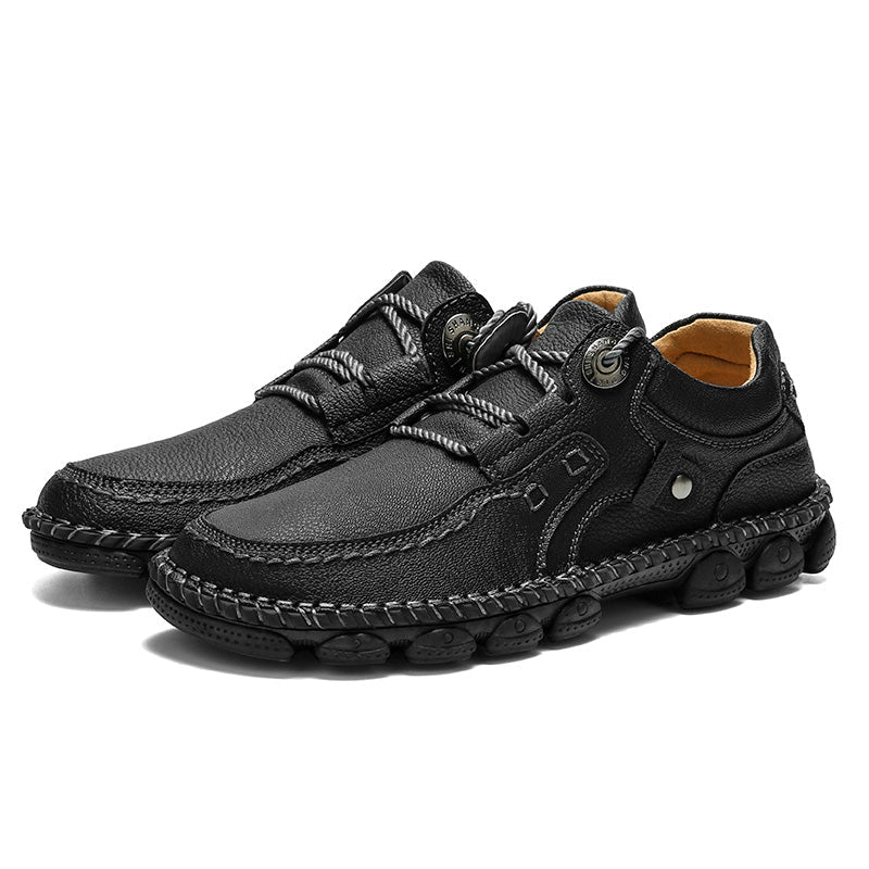 (⏰LAST DAY-50% OFF🛒)Men's Handmade Leather Orthopedic Shoes Durable Non-slip Anti-puncture Hiking Shoes - oscloudgo