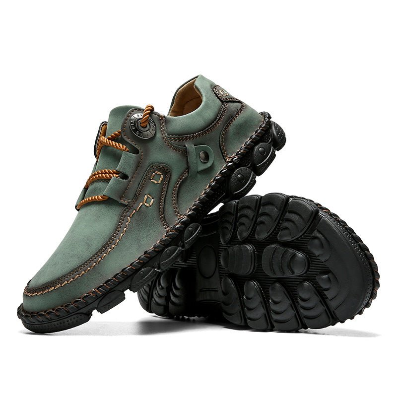 (⏰LAST DAY-50% OFF🛒)Men's Handmade Leather Orthopedic Shoes Durable Non-slip Anti-puncture Hiking Shoes - oscloudgo
