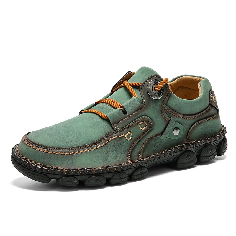 (⏰LAST DAY-50% OFF🛒)Men's Handmade Leather Orthopedic Shoes Durable Non-slip Anti-puncture Hiking Shoes - oscloudgo