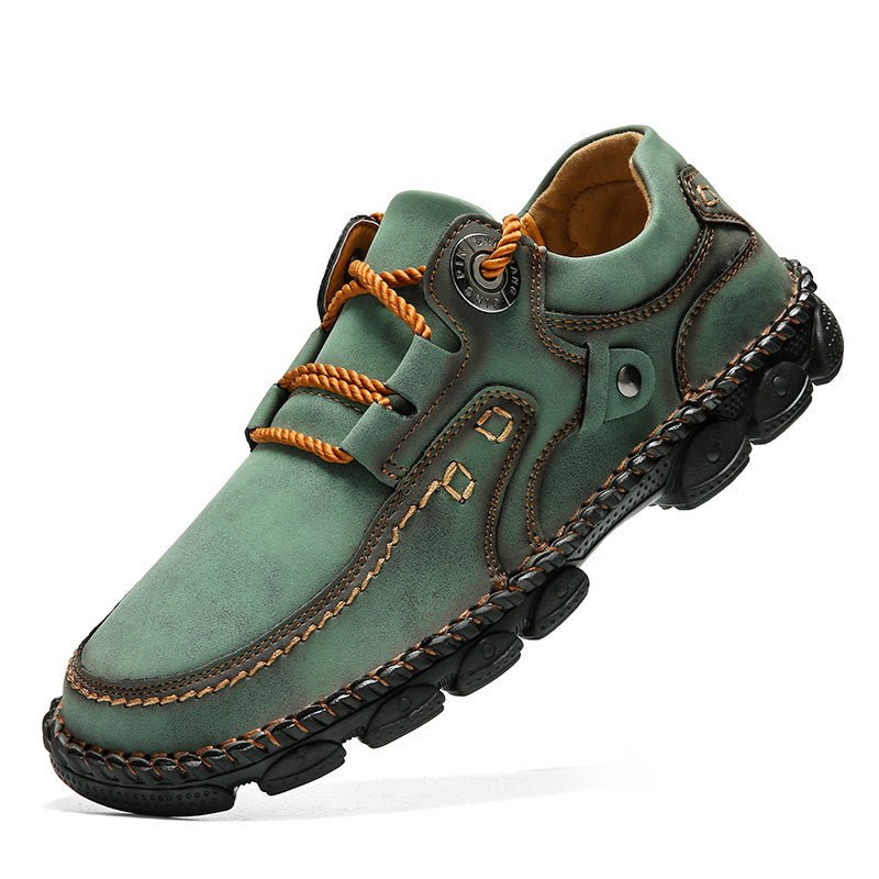 (⏰LAST DAY-50% OFF🛒)Men's Handmade Leather Orthopedic Shoes Durable Non-slip Anti-puncture Hiking Shoes - oscloudgo
