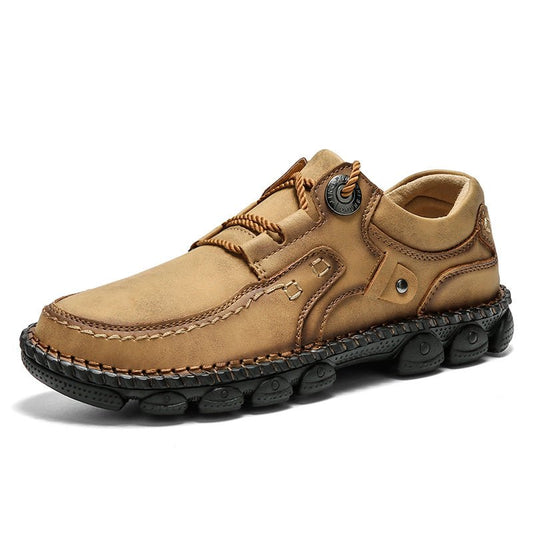 (⏰LAST DAY-50% OFF🛒)Men's Handmade Leather Orthopedic Shoes Durable Non-slip Anti-puncture Hiking Shoes - oscloudgo