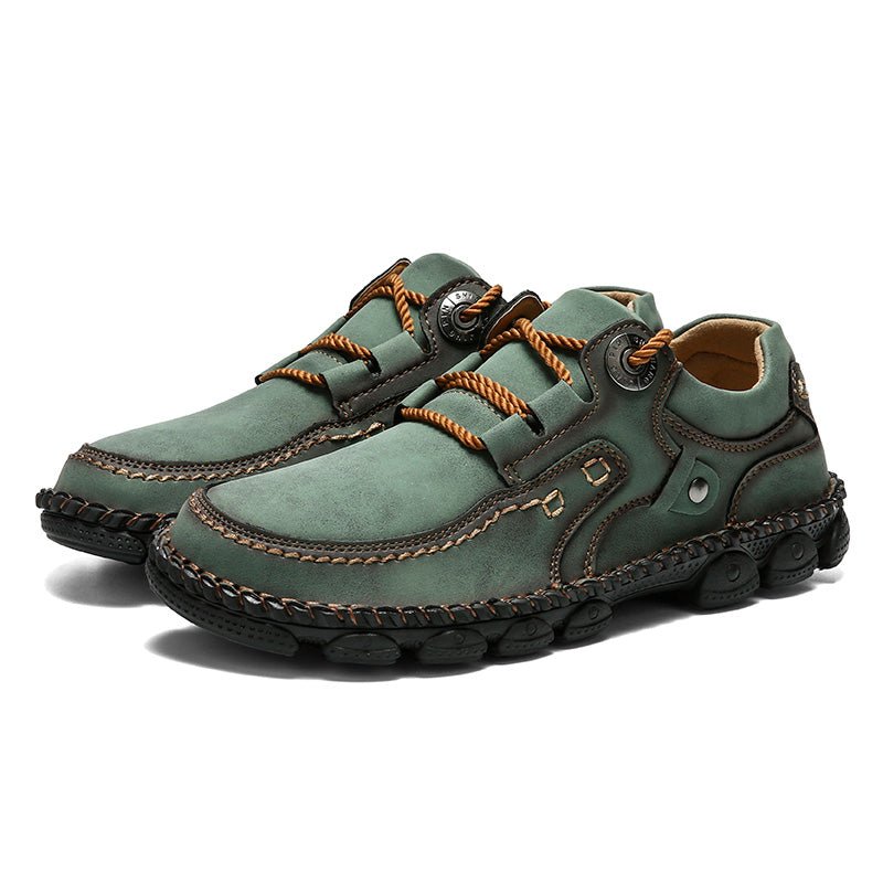 (⏰LAST DAY-50% OFF🛒)Men's Handmade Leather Orthopedic Shoes Durable Non-slip Anti-puncture Hiking Shoes - oscloudgo