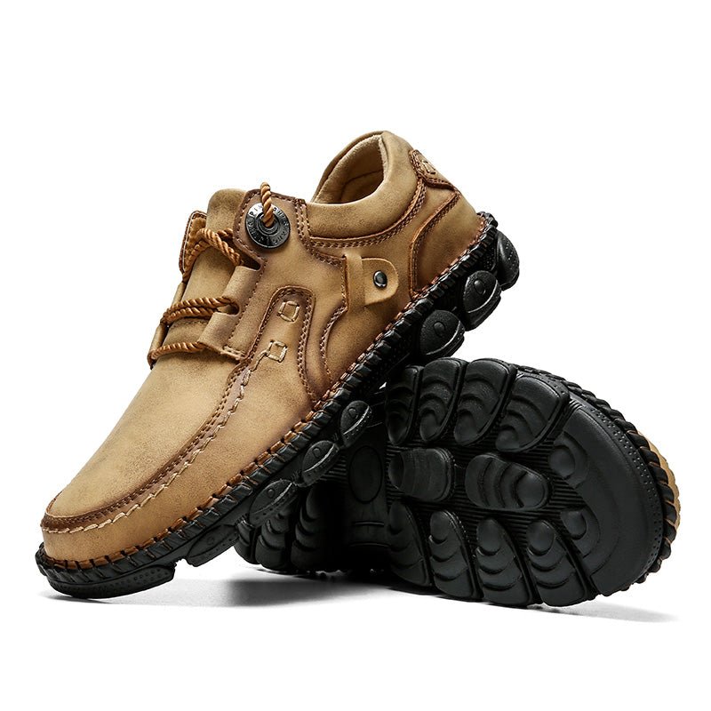 (⏰LAST DAY-50% OFF🛒)Men's Handmade Leather Orthopedic Shoes Durable Non-slip Anti-puncture Hiking Shoes - oscloudgo