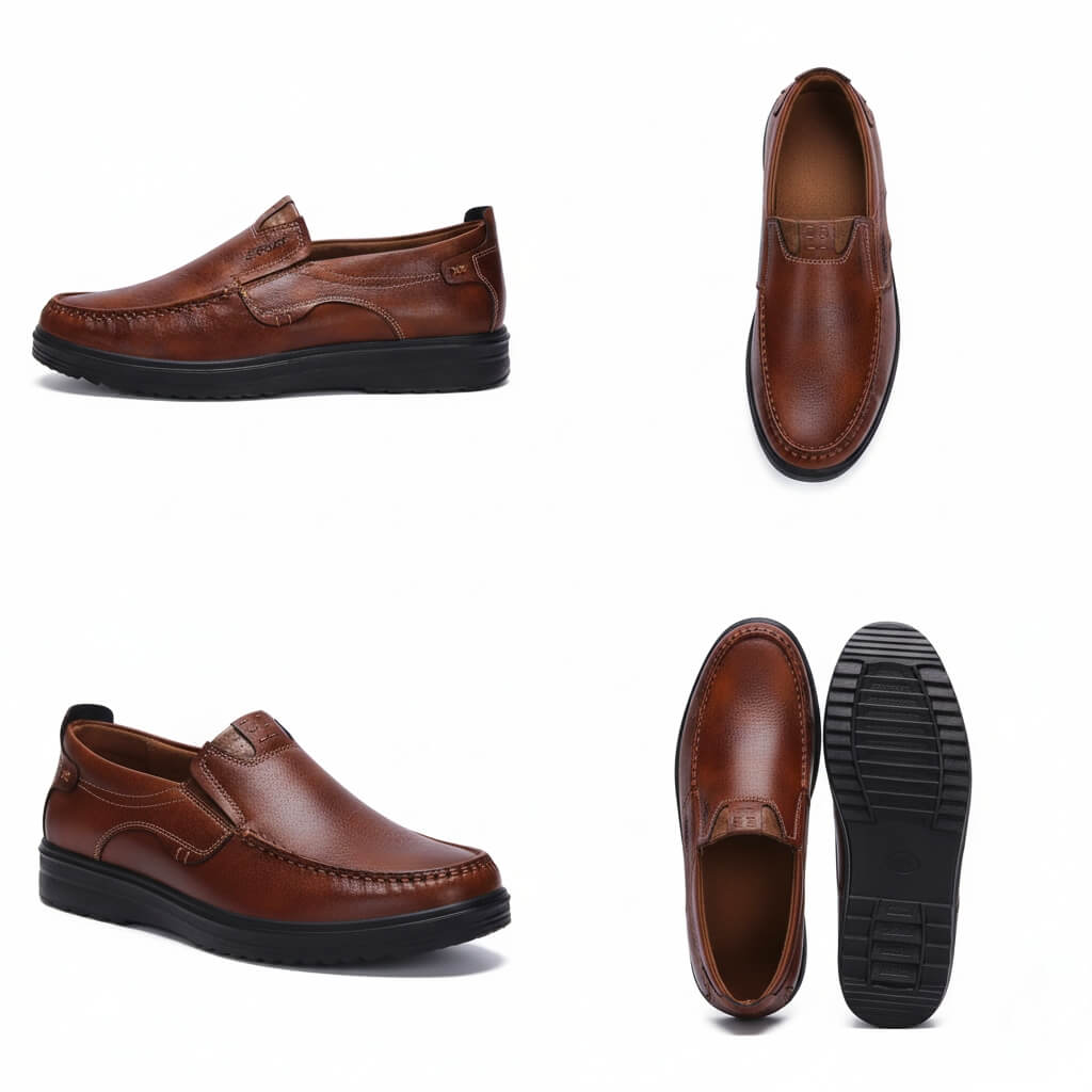 Last Day 50% OFF🔥Men's Premium Leather Lightweight Comfy Casual Slip-on Loafers