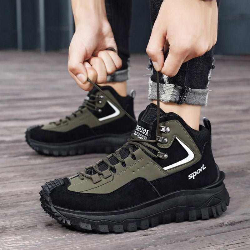 (⏰LAST DAY-70% OFF🛒)Men's Outdoor Hiking Boots - Waterproof, Non-Slip, Puncture-Proof And Smash-Proof; Correct Arch Support And Wide Toe - Suitable For Daily Wear And Outdoor Adventures
