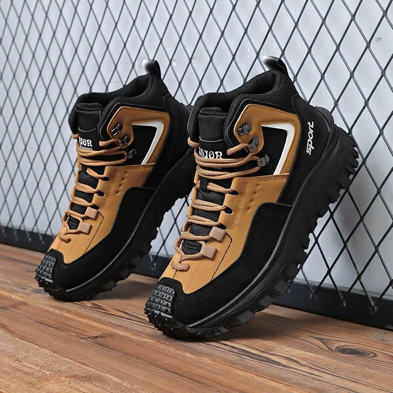 (⏰LAST DAY-70% OFF🛒)Men's Outdoor Hiking Boots - Waterproof, Non-Slip, Puncture-Proof And Smash-Proof; Correct Arch Support And Wide Toe - Suitable For Daily Wear And Outdoor Adventures