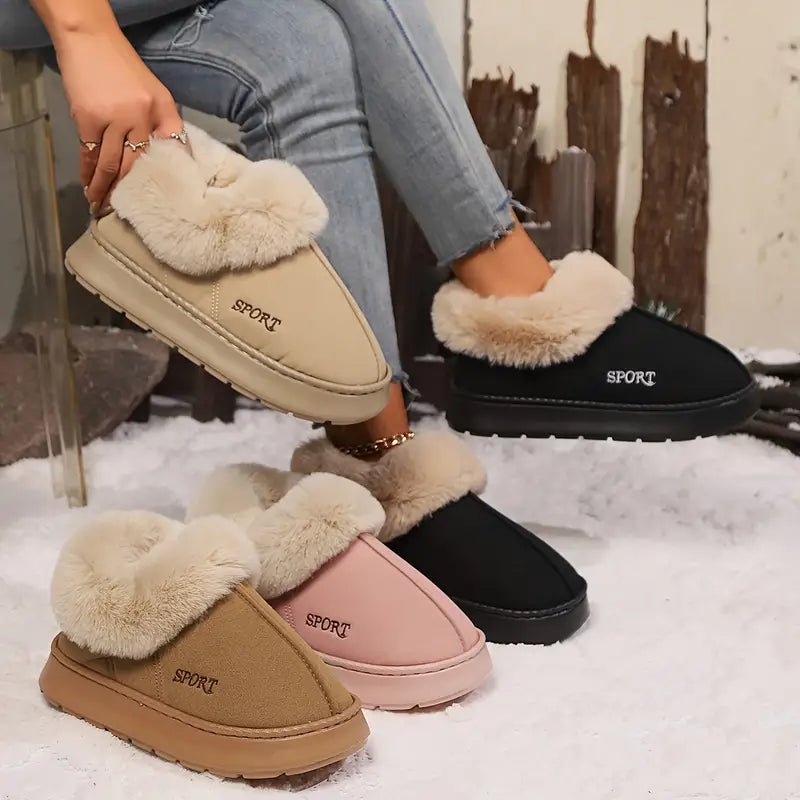 💖LAST DAY PROMOTION 56% OFF💖Women's Non-slip Mute Warm Fluffy Shoes Slippers