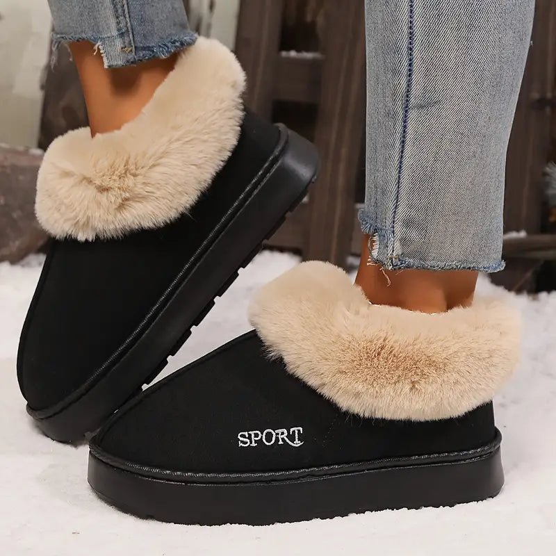 💖LAST DAY PROMOTION 56% OFF💖Women's Non-slip Mute Warm Fluffy Shoes Slippers