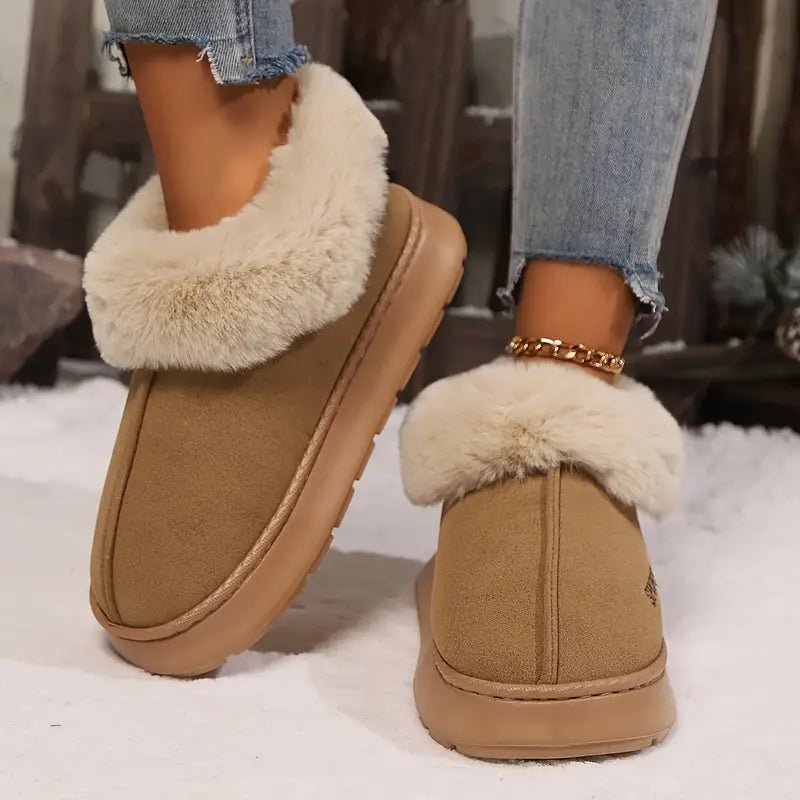 💖LAST DAY PROMOTION 56% OFF💖Women's Non-slip Mute Warm Fluffy Shoes Slippers