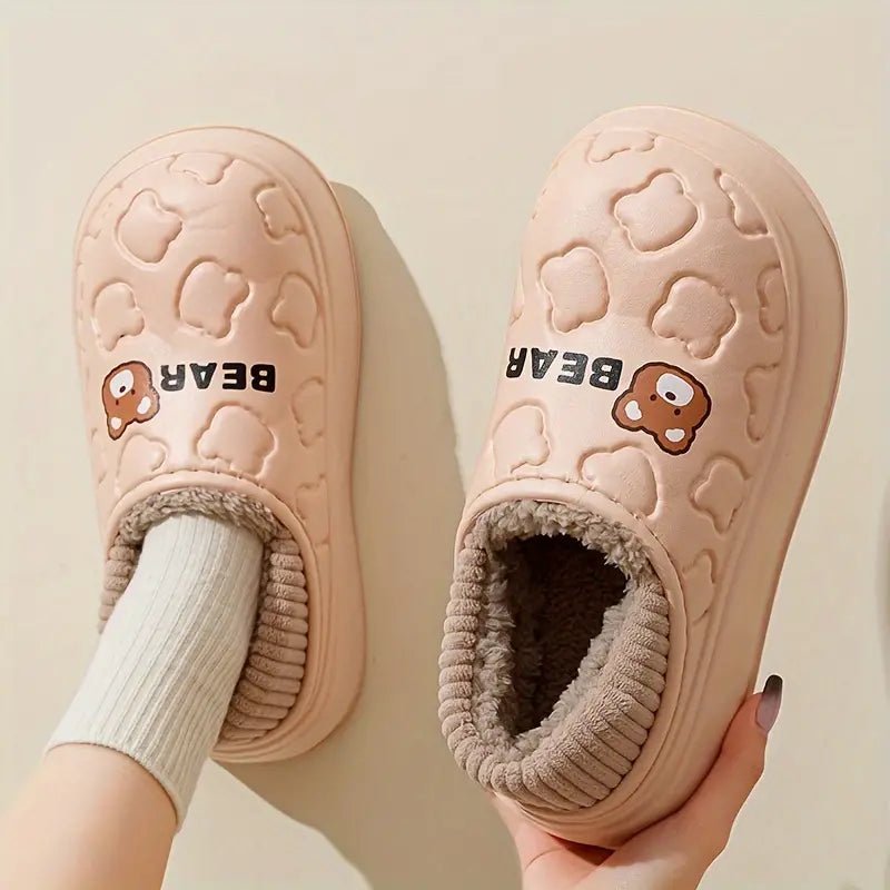💖LAST DAY PROMOTION 56% OFF💖Women's Waterproof Non-slip Mute Fluffy House slippers - oscloudgo