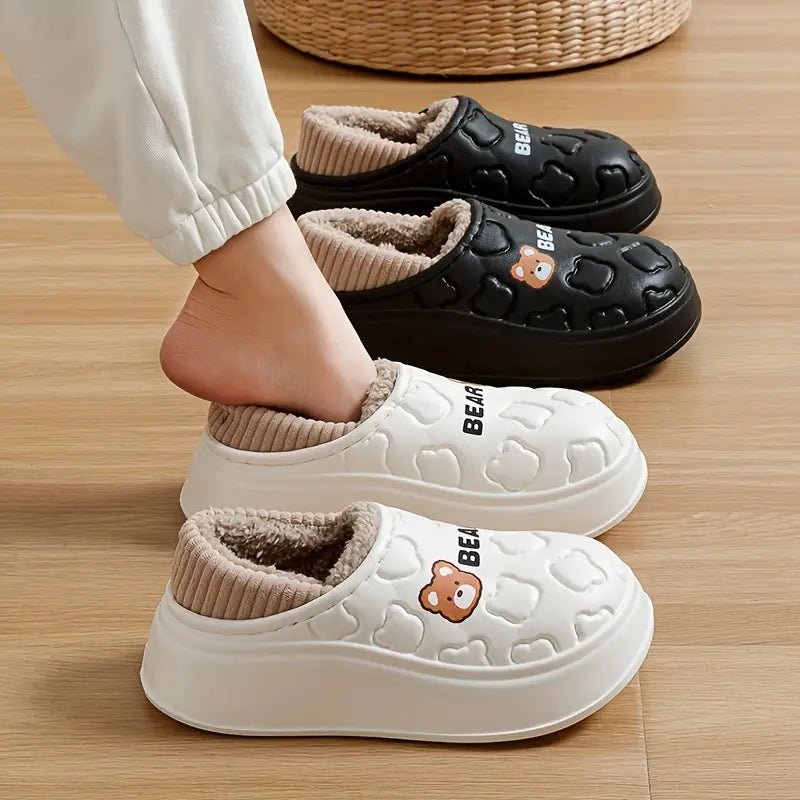💖LAST DAY PROMOTION 56% OFF💖Women's Waterproof Non-slip Mute Fluffy House slippers - oscloudgo