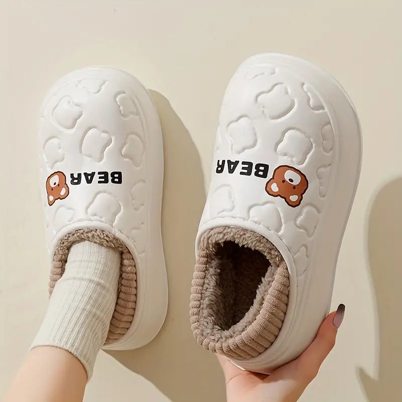 💖LAST DAY PROMOTION 56% OFF💖Women's Waterproof Non-slip Mute Fluffy House slippers - oscloudgo