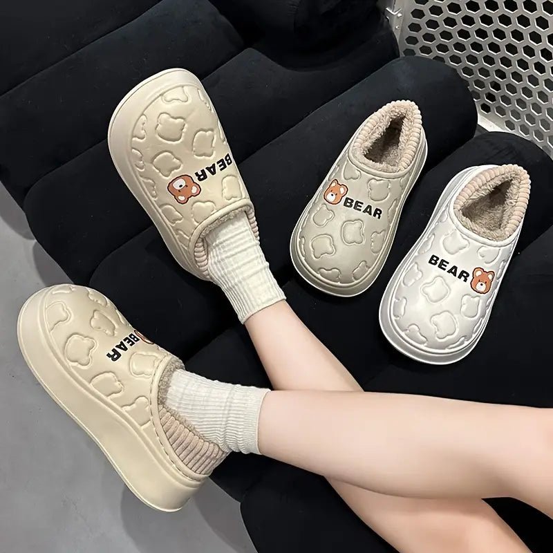 💖LAST DAY PROMOTION 56% OFF💖Women's Waterproof Non-slip Mute Fluffy House slippers - oscloudgo