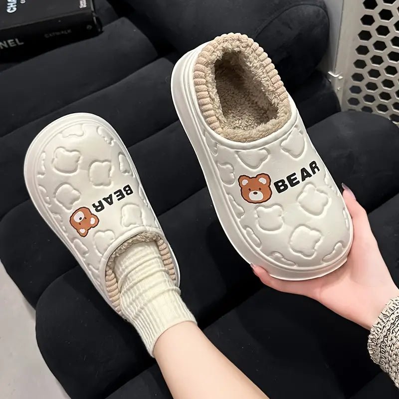 💖LAST DAY PROMOTION 56% OFF💖Women's Waterproof Non-slip Mute Fluffy House slippers - oscloudgo
