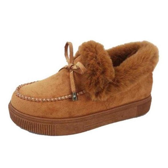 Last Day Promotion 70% OFF - 🔥Women's boots round head thick sole Orthopedic Arch-Support thick warm cotton shoes - oscloudgo