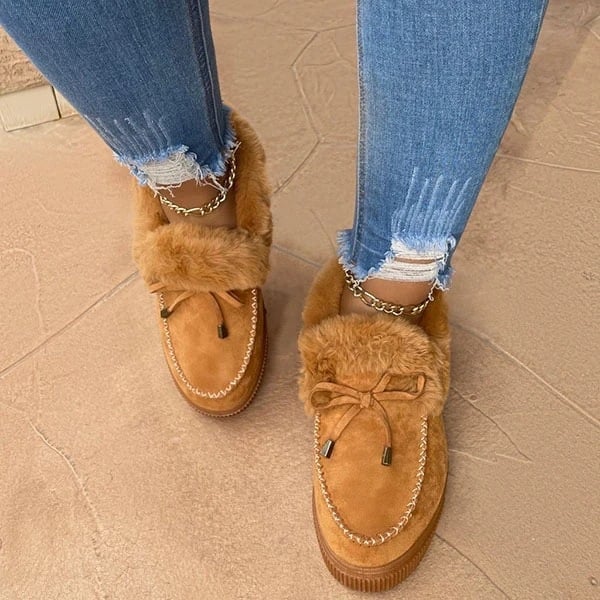 Last Day Promotion 70% OFF - 🔥Women's boots round head thick sole Orthopedic Arch-Support thick warm cotton shoes - oscloudgo