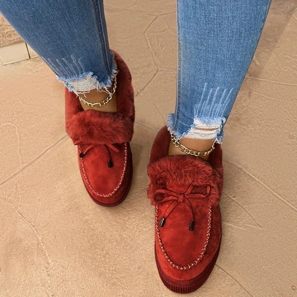 Last Day Promotion 70% OFF - 🔥Women's boots round head thick sole Orthopedic Arch-Support thick warm cotton shoes - oscloudgo