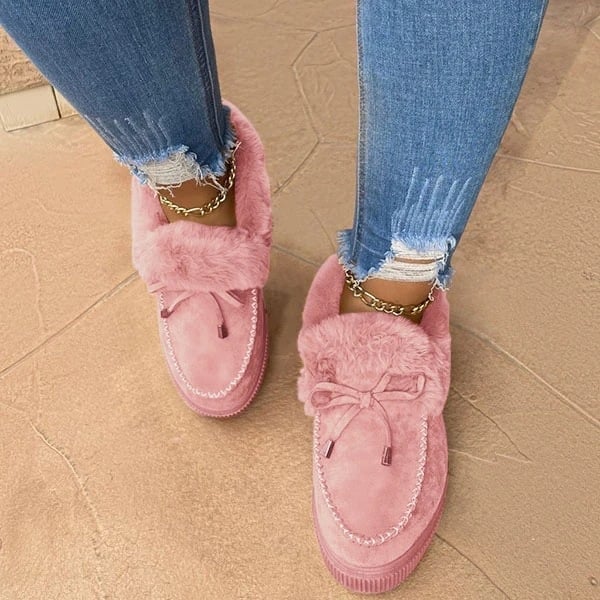 Last Day Promotion 70% OFF - 🔥Women's boots round head thick sole Orthopedic Arch-Support thick warm cotton shoes - oscloudgo