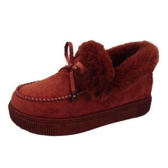 Last Day Promotion 70% OFF - 🔥Women's boots round head thick sole Orthopedic Arch-Support thick warm cotton shoes - oscloudgo