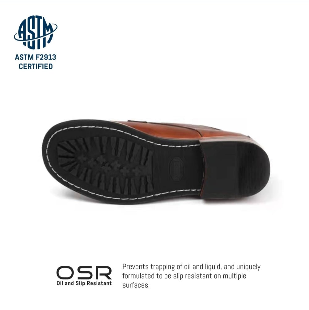 COMFYMORE™ Mens Genuine Leather Waterproof Non-slip Arch Support Hiking Casual Chukka Boots
