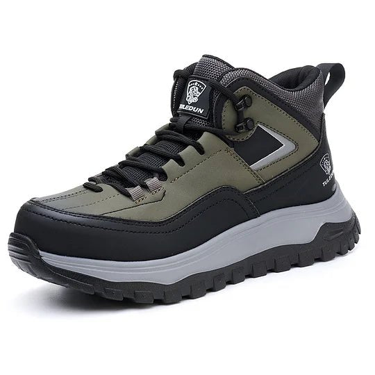 (⏰Limited Time Sale 70% OFF) Men's Orthopedic Protective Hiking/Work Boots - Waterproof, Slip-resistant, Impact-resistant, Puncture-resistant - Wide toe box, Arch Support, Ankle Support