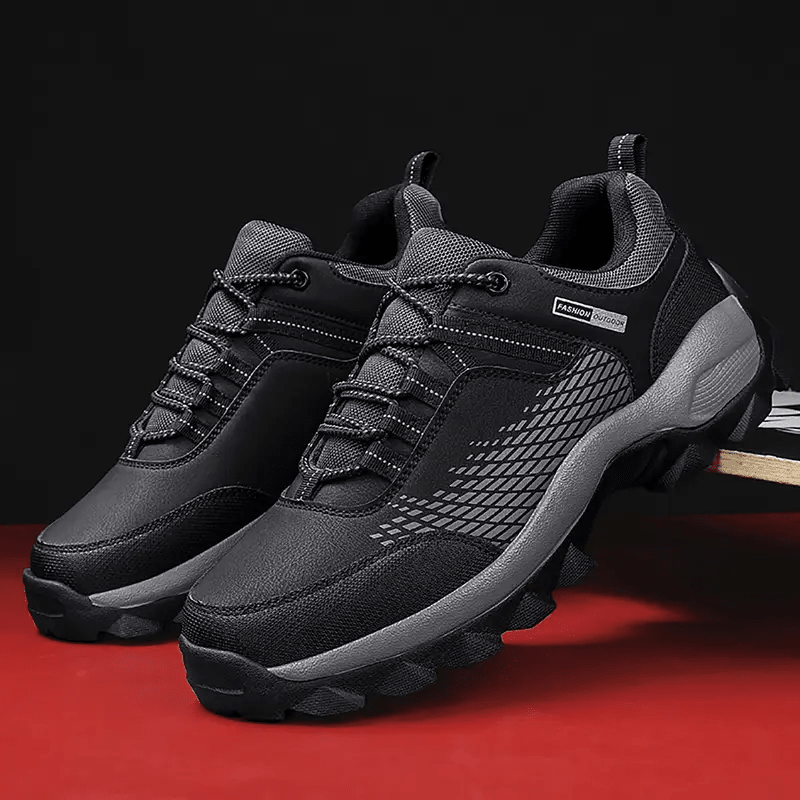 (⏰Limited Time Sale 70% OFF) Men's Wear Resistant Waterproof Non-slip Anti-skid Anti-puncture Hiking Shoes Orthopedic Wide Toe Arch Support Walking Shoes