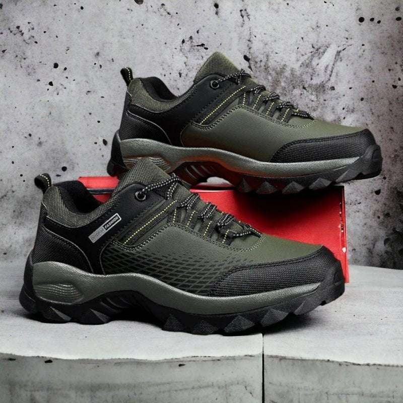 (⏰Limited Time Sale 70% OFF) Men's Wear Resistant Waterproof Non-slip Anti-skid Anti-puncture Hiking Shoes Orthopedic Wide Toe Arch Support Walking Shoes