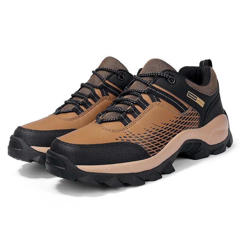 (⏰Limited Time Sale 70% OFF) Men's Wear Resistant Waterproof Non-slip Anti-skid Anti-puncture Hiking Shoes Orthopedic Wide Toe Arch Support Walking Shoes