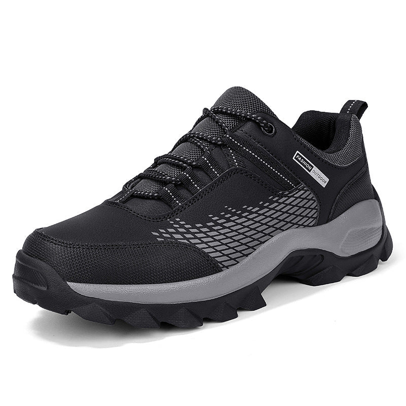 (⏰Limited Time Sale 70% OFF) Men's Wear Resistant Waterproof Non-slip Anti-skid Anti-puncture Hiking Shoes Orthopedic Wide Toe Arch Support Walking Shoes