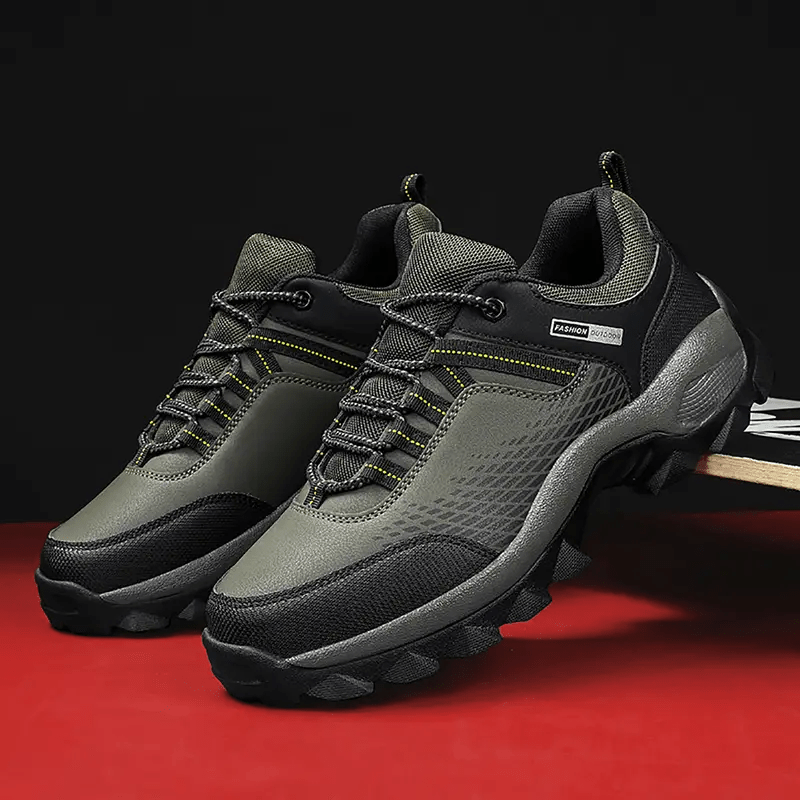 (⏰Limited Time Sale 70% OFF) Men's Wear Resistant Waterproof Non-slip Anti-skid Anti-puncture Hiking Shoes Orthopedic Wide Toe Arch Support Walking Shoes